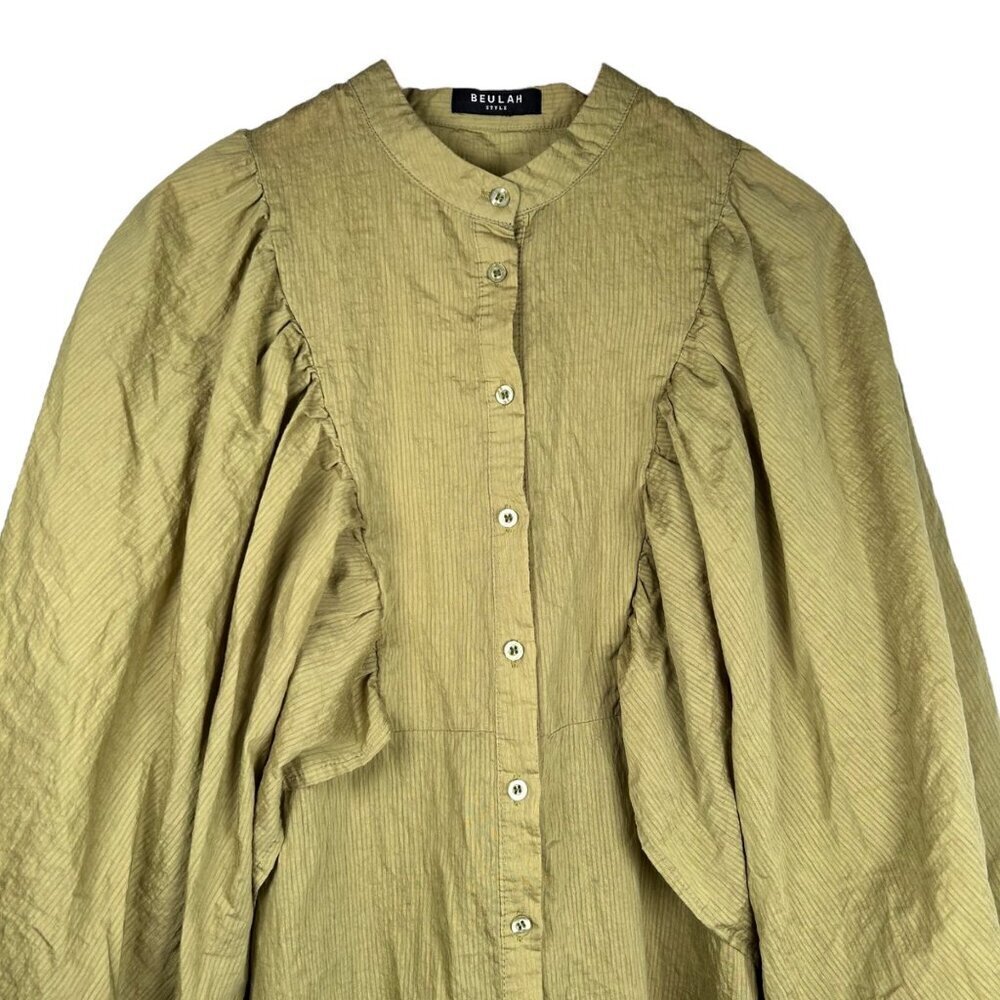 Beulah Style Size Small Dress Ruffle Balloon Sleeve - Picture 4 of 9